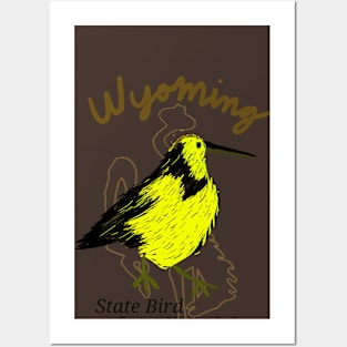 Wyoming State Bird Posters and Art